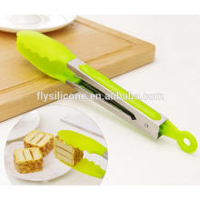 Venta caliente pinzas de cocina de acero inoxidable mango de silicona Shenzhen Tong